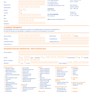 Aanvraagformulier Tweedelijns Medische Microbiologie